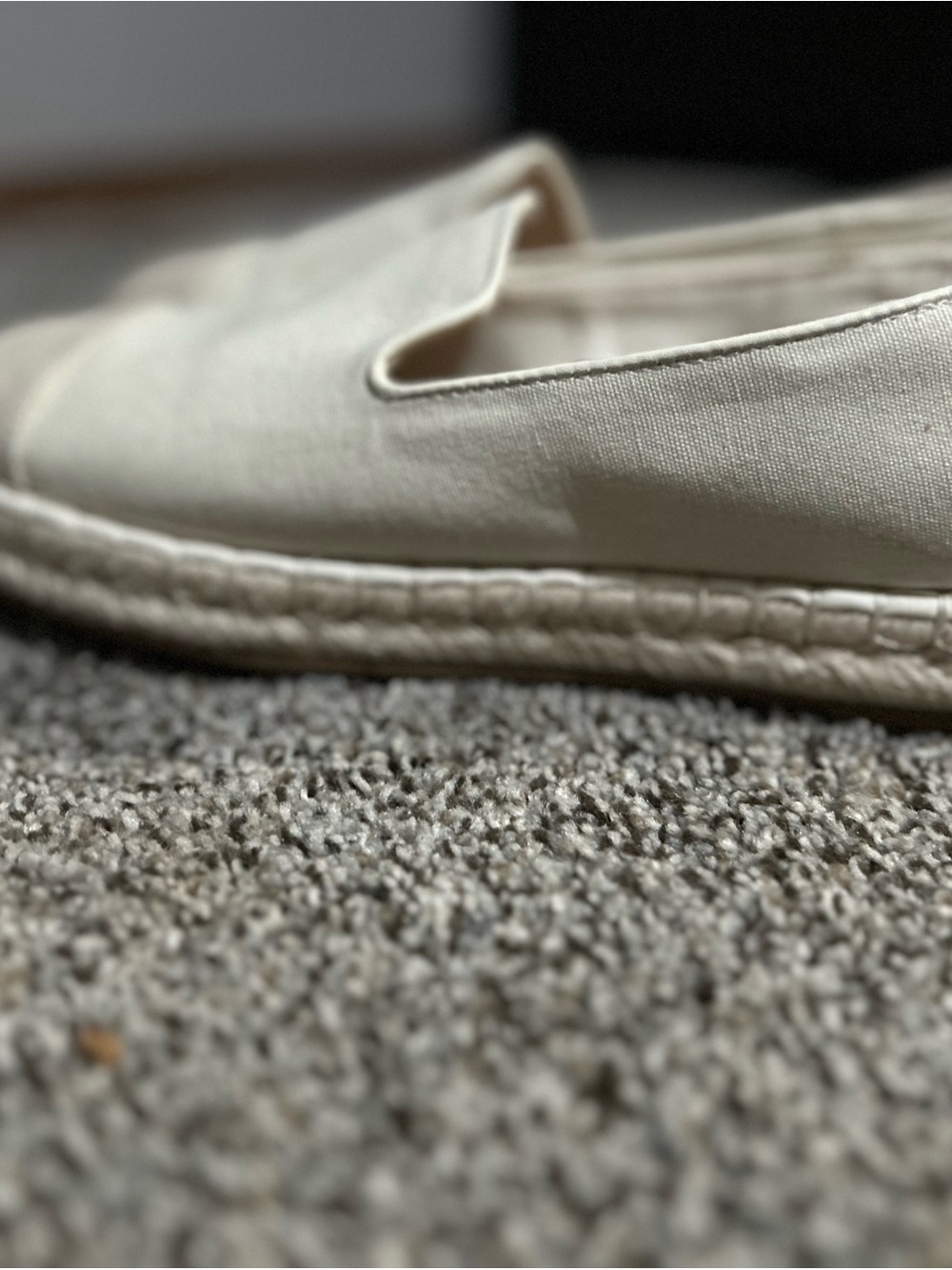 Universal Thread Cream Canvas Slip-On Espadrille